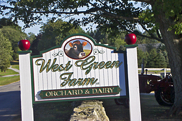west green farm sign