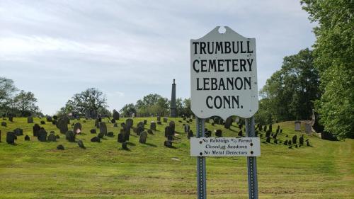 Trumbull Cemetery Sign
