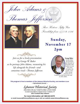 John Adams & Thomas Jefferson  Their Historic Fifty Year    Friendship from 1775 to 1826