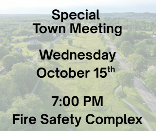 Special Town Meeting Flyer